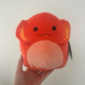 Squishmallows Maxie the Orange Axolotl Plush, 8 inches - NWT